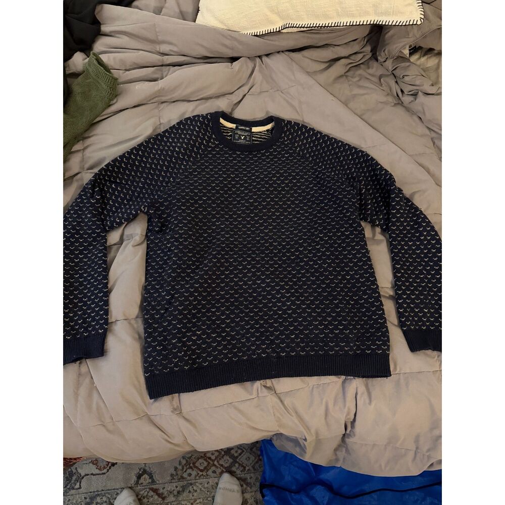 American Eagle Soft Patterned Crewneck Sweater (L) - image 1